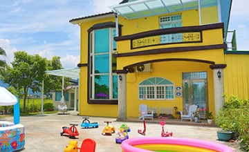 田庄園親子溜滑梯城堡